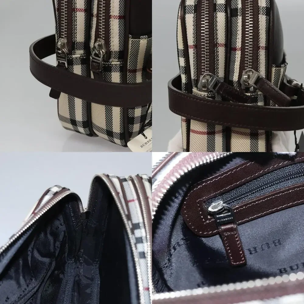 Burberry Nova Check Nylon Clutch Bag Beige